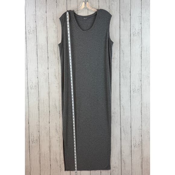 Kit and Ace Gray Stretch Cashmere Blend Sleeveless Everywhere Maxi Dress Size 10 - Picture 11 of 15
